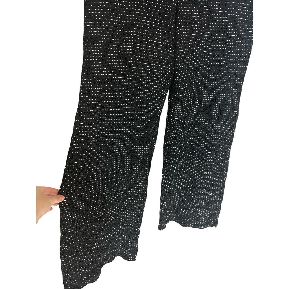 CHANEL Black Tweed Dress Pants Size 46 - Picture 3 of 8